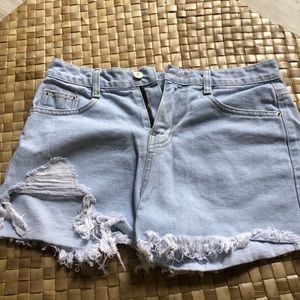 cute denim shorts made in korea